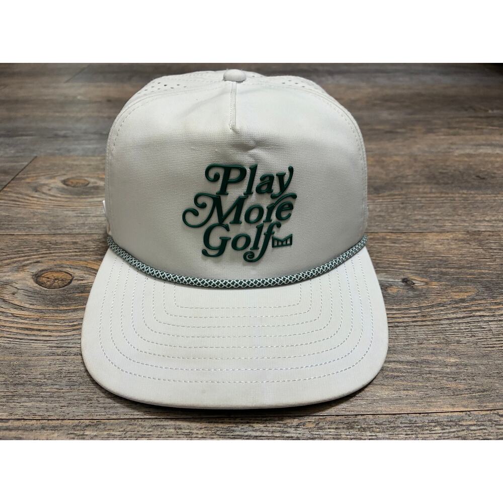 Melin Hat Coronado Links Play More Golf White Green Snapback SZ XL Sold Out